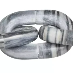 Clearance Kirklands Home Gray Marble 3-Link Chain Sculpture