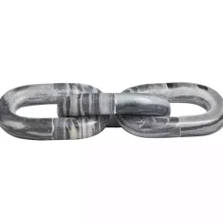 Clearance Kirklands Home Gray Marble 3-Link Chain Sculpture