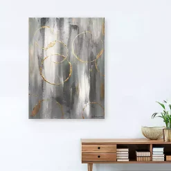 New Kirklands Home Gray Matter Abstract Canvas Art Print