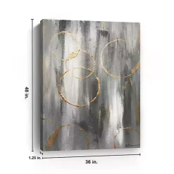 New Kirklands Home Gray Matter Abstract Canvas Art Print