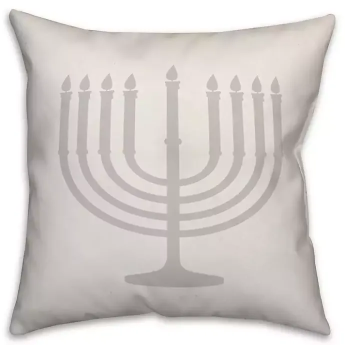 Best Kirklands Home Gray Menorah Pillow