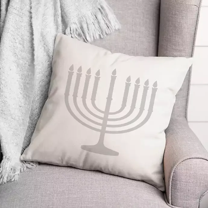 Best Kirklands Home Gray Menorah Pillow