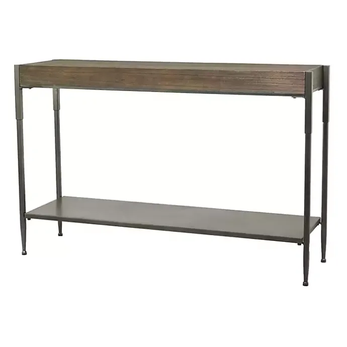 Clearance Kirklands Home Gray Metal and Wood Console Table
