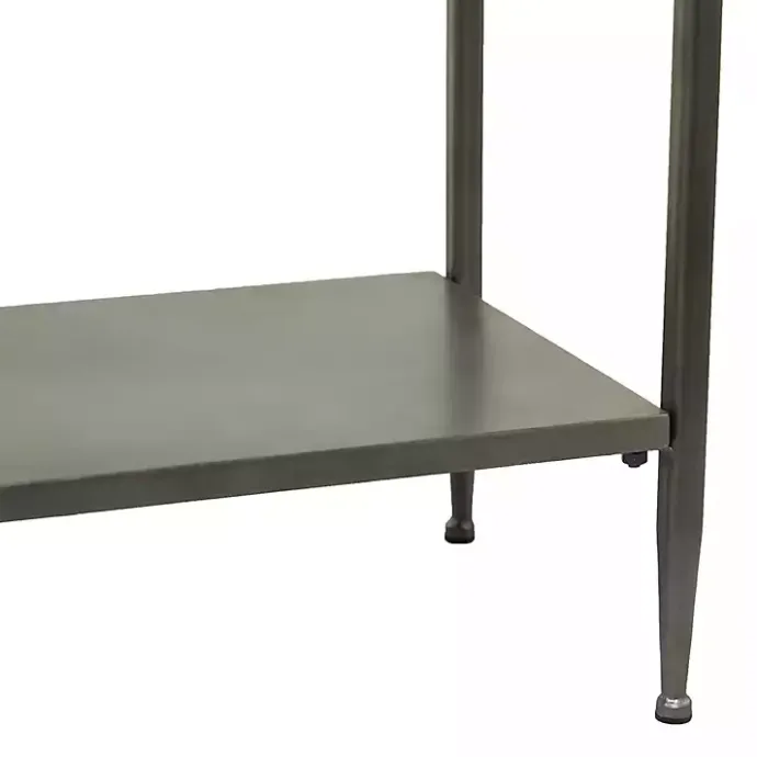 Clearance Kirklands Home Gray Metal and Wood Console Table