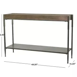 Clearance Kirklands Home Gray Metal and Wood Console Table