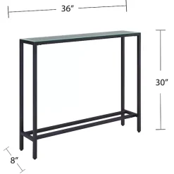 Best Kirklands Home Metal Mirrored Top Slim Console Table Gray