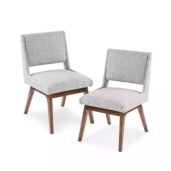 Discount Kirklands Home Mid-Century Modern Dining Chairs, Set of 2 Gray