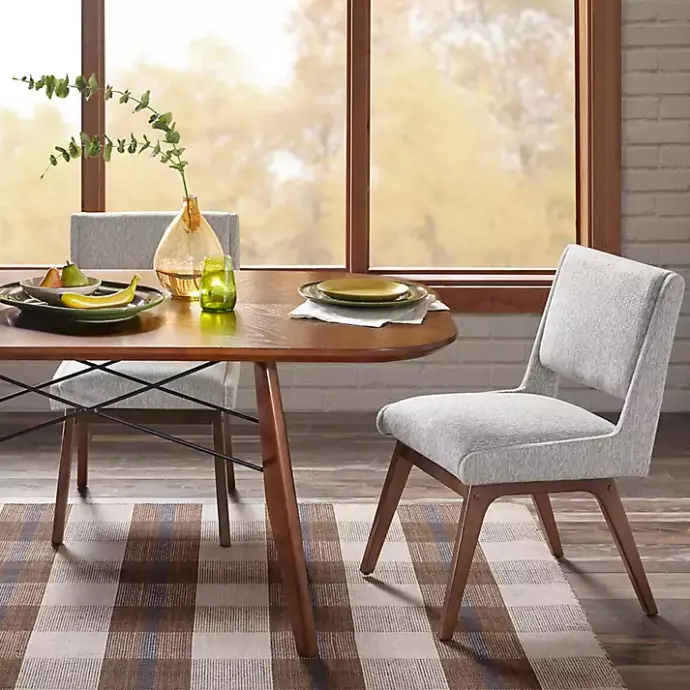 Discount Kirklands Home Mid-Century Modern Dining Chairs, Set of 2 Gray