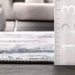 Discount Kirklands Home Gray Modern Abstract Washable Runner