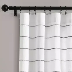 Sale Kirklands Home Gray Ombre Stripe Curtain Panel Set, 84 in.