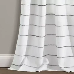 Sale Kirklands Home Gray Ombre Stripe Curtain Panel Set, 84 in.