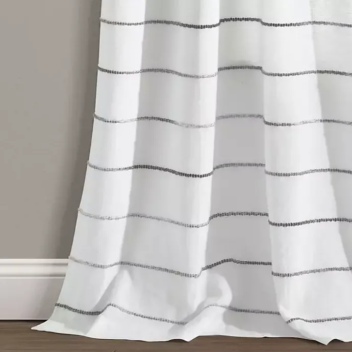 Sale Kirklands Home Gray Ombre Stripe Curtain Panel Set, 84 in.