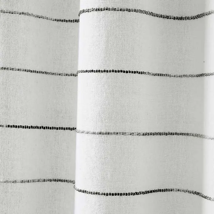 Sale Kirklands Home Gray Ombre Stripe Curtain Panel Set, 84 in.