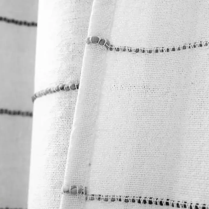 Sale Kirklands Home Gray Ombre Stripe Curtain Panel Set, 84 in.