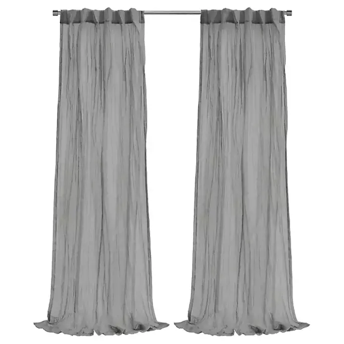 Sale Kirklands Home Paloma Curtain Panel, 63 in. Gray