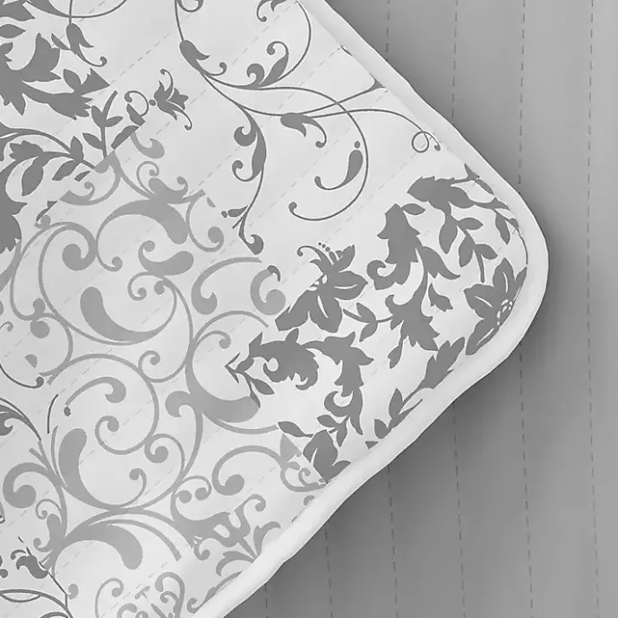 Best Kirklands Home Gray Patchwork Reversible 3-pc. King Quilt Set