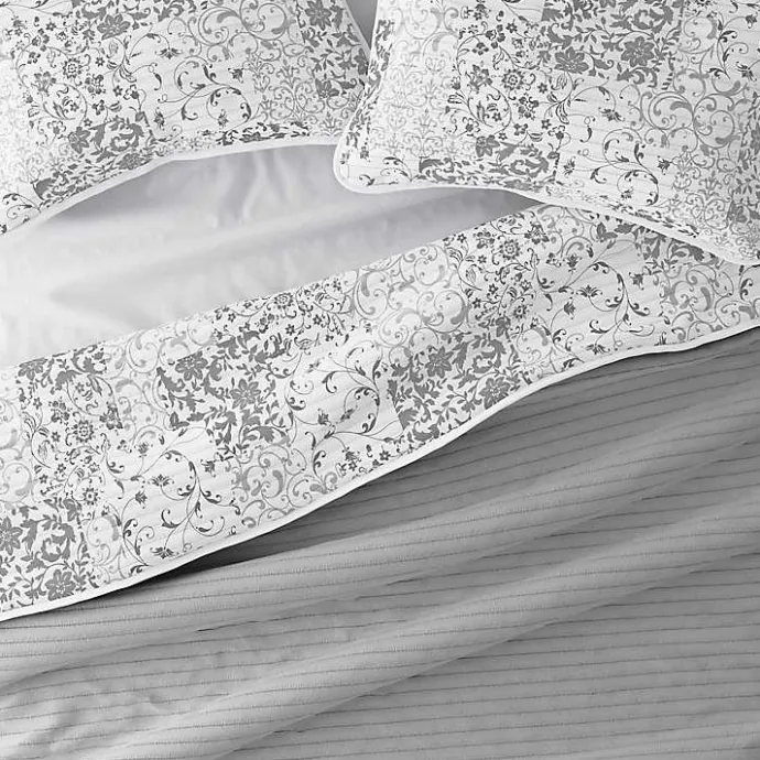 Best Kirklands Home Gray Patchwork Reversible 3-pc. King Quilt Set