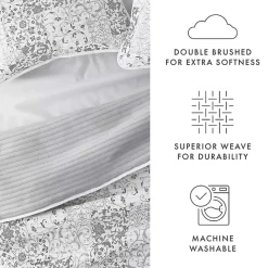 Best Kirklands Home Gray Patchwork Reversible 3-pc. King Quilt Set