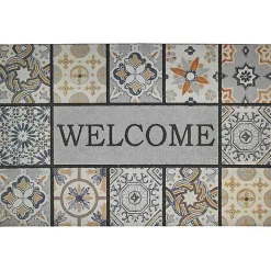 Sale Kirklands Home Patina Tiles Welcome Estate Doormat Gray