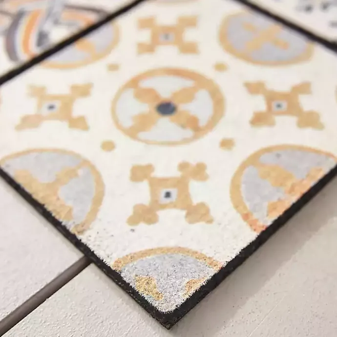 Sale Kirklands Home Patina Tiles Welcome Estate Doormat Gray