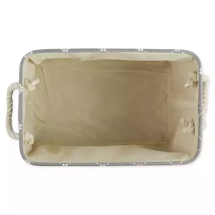 Sale Kirklands Home Paw Trellis Rectangle Basket, 16 in. Gray