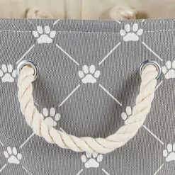 Sale Kirklands Home Paw Trellis Rectangle Basket, 16 in. Gray