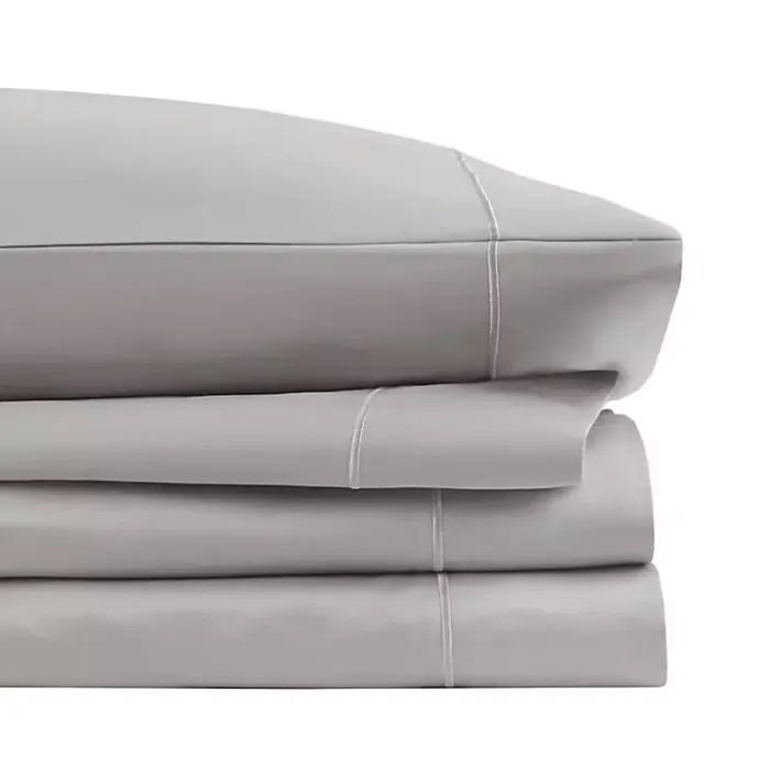 Best Kirklands Home Pima Cotton Sateen 4-pc. King Sheet Set Gray
