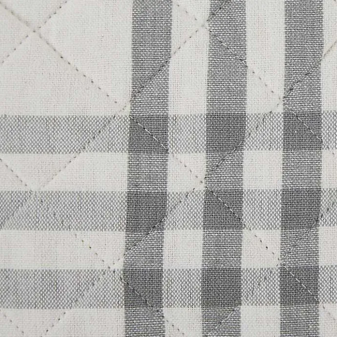 Clearance Kirklands Home Gray Plaid Eat Drink Enjoy 4-pc. Dish Towel Set