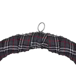 Sale Kirklands Home Gray Plaid Pine and Berries Wreath