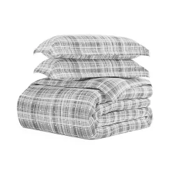 Sale Kirklands Home Plaid Polka Dot 2-pc. Twin Duvet Cover Set Gray