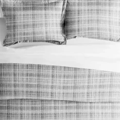 Sale Kirklands Home Plaid Polka Dot 2-pc. Twin Duvet Cover Set Gray