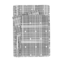 Sale Kirklands Home Plaid Polka Dot 2-pc. Twin Duvet Cover Set Gray