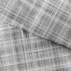 Sale Kirklands Home Plaid Polka Dot 2-pc. Twin Duvet Cover Set Gray