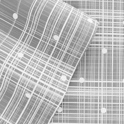 New Kirklands Home Plaid Polka Dot 3-pc. Twin Sheet Set Gray