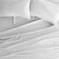 Discount Kirklands Home Quatrefoil 4-pc. California King Sheet Set Gray