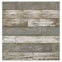Discount Kirklands Home Gray Reclaimed Wood Peel & Stick Wallpaper