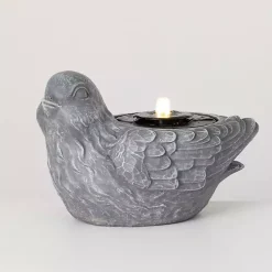 Sale Kirklands Home Resin Bird Outdoor Fountain Gray
