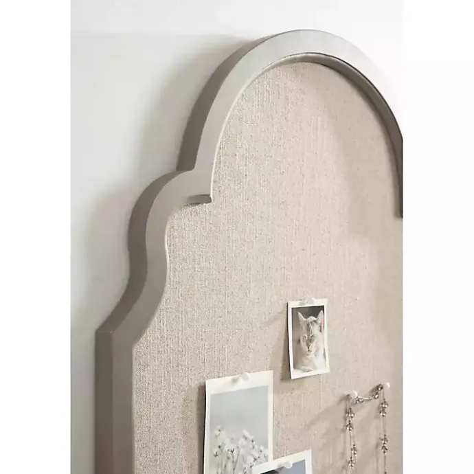 Hot Kirklands Home Scalloped Arch Fabric Pinboard Gray