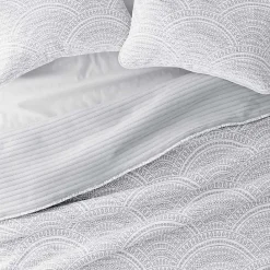 Hot Kirklands Home Gray Scalloped Reversible 2-pc. Twin Quilt Set