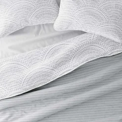 Hot Kirklands Home Gray Scalloped Reversible 2-pc. Twin Quilt Set