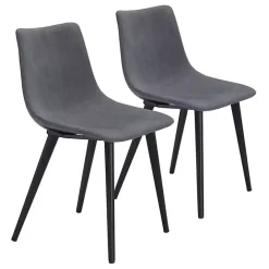 Sale Kirklands Home Scooped Daniel Dining Chairs, Set of 2 Gray