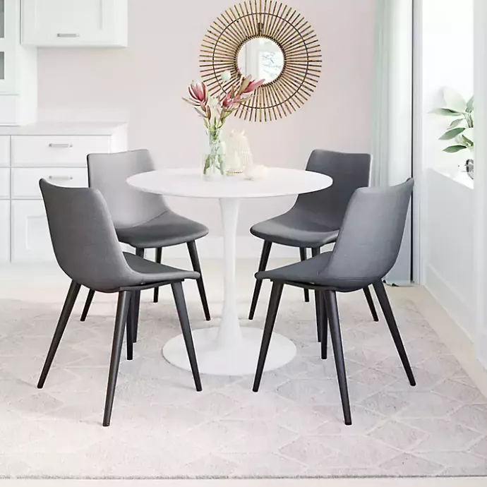Sale Kirklands Home Scooped Daniel Dining Chairs, Set of 2 Gray