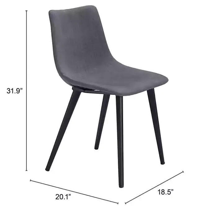 Sale Kirklands Home Scooped Daniel Dining Chairs, Set of 2 Gray