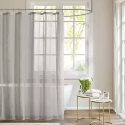 Best Kirklands Home Sheer Shower Curtain Gray