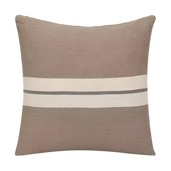 Online Kirklands Home Single Stripe Pillow Gray