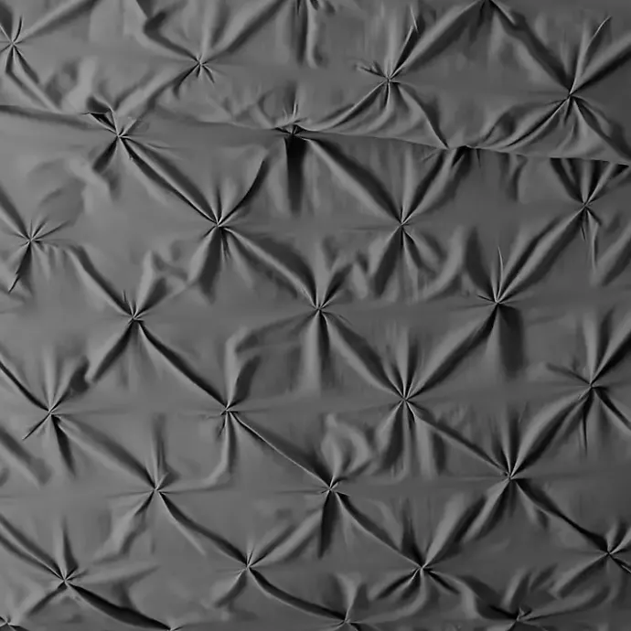 Best Kirklands Home Soft Pinched 3-pc. Queen Duvet Cover Set Gray