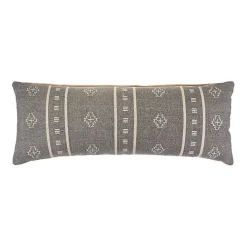 Discount Kirklands Home Southwestern Geo Lumbar Pillow Gray