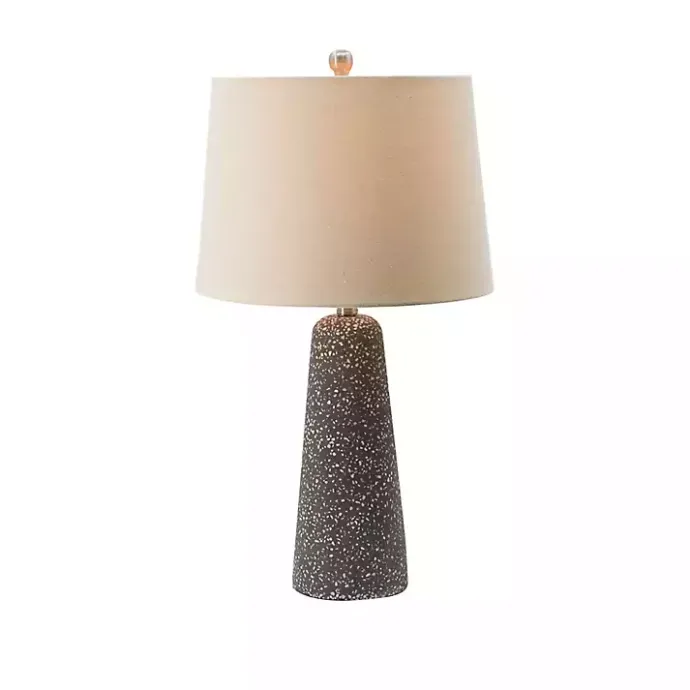 Sale Kirklands Home Gray Speckled Stone Table Lamp Tan