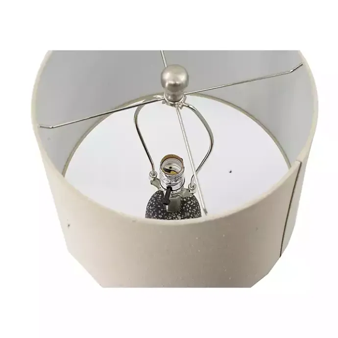 Sale Kirklands Home Gray Speckled Stone Table Lamp Tan