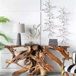 Sale Kirklands Home Gray Speckled Stone Table Lamp Tan